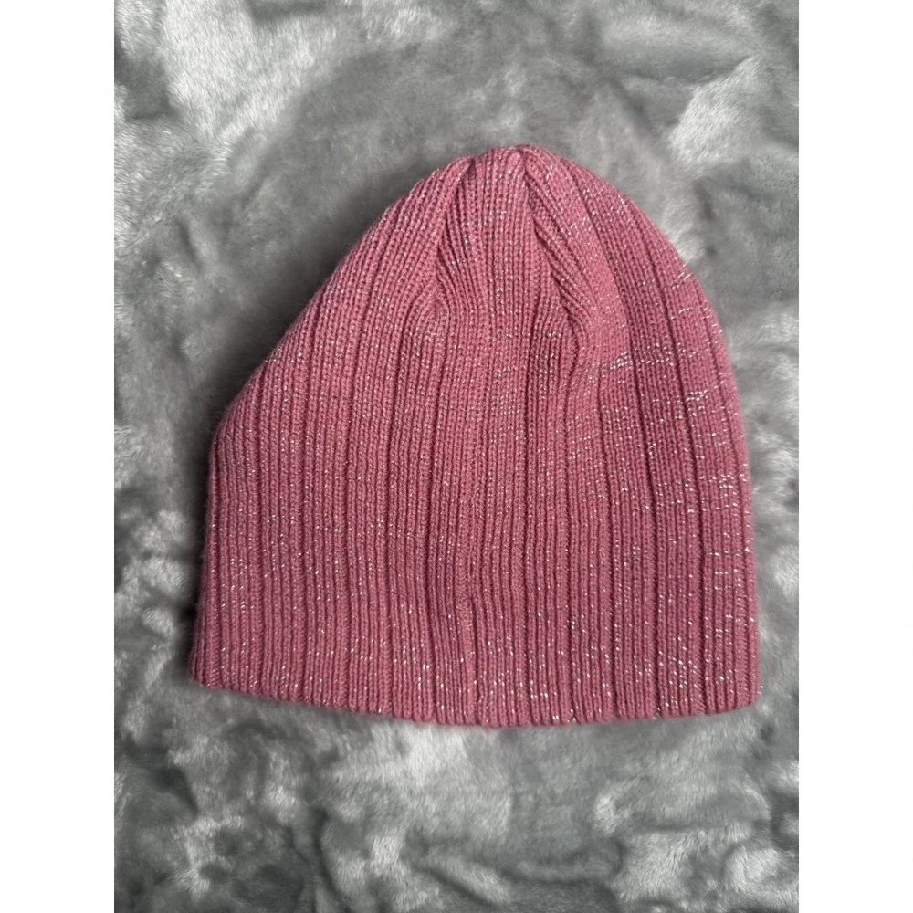 Harley Davidson Logo Knit Beanie Hat Pink One Size